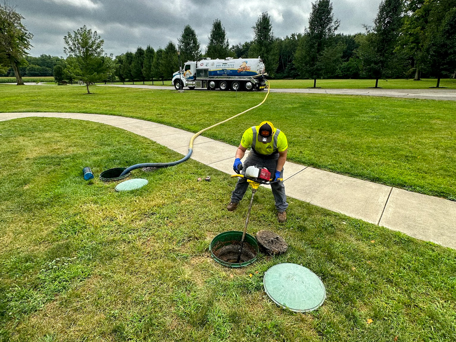 What is a septic tank riser?